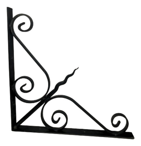Ménsula De Hierro Estilo Forjado Colonial. 40x40cm 0 Ménsula De Hierro Estilo Forjado Colonial. 40x40cm 0