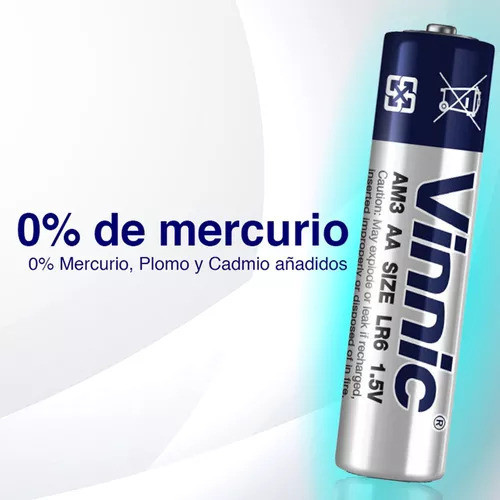 Pilas Alcalinas Doble Aa X4 Batería Calidad Vinnic 1