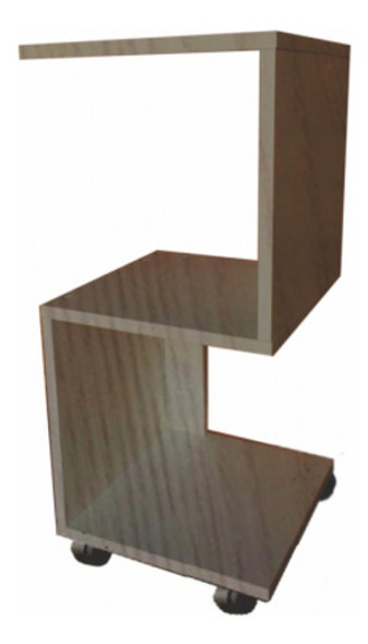 Mesa De Cabeceira S Em Mdf Madeirado Com Rodizio [f031] 0