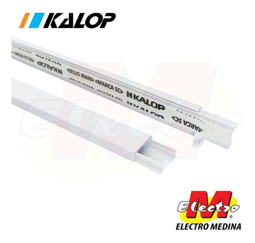 Cable Canal 7x14 Mm 2 Mt Con Adhesivo Kalop Electro Medina 1