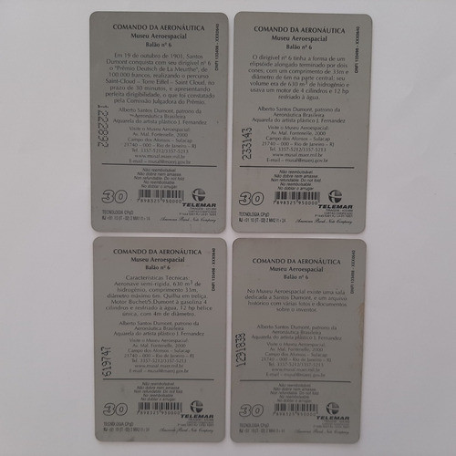 Cartões Telefônicos Série Comando Da Aeronáutica 1