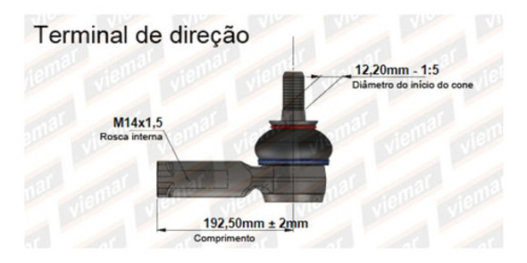 Kit X2 Extremo De Dirección Peugeot 208 2008 Citroen C3 Ds3 1
