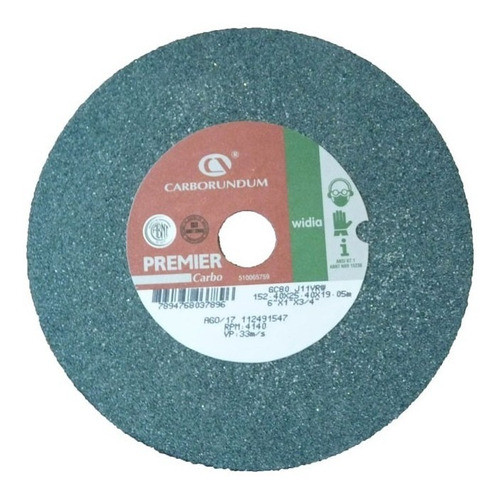 Piedra Esmeril Carborundum Widia  152,4x19,1x19,1 Gr80 -1u 0