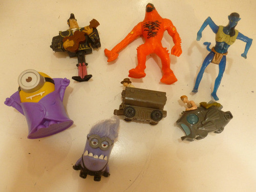 Lote De Muñecos Mc Donalds - Minions, Avatar, Indiana Jones 0