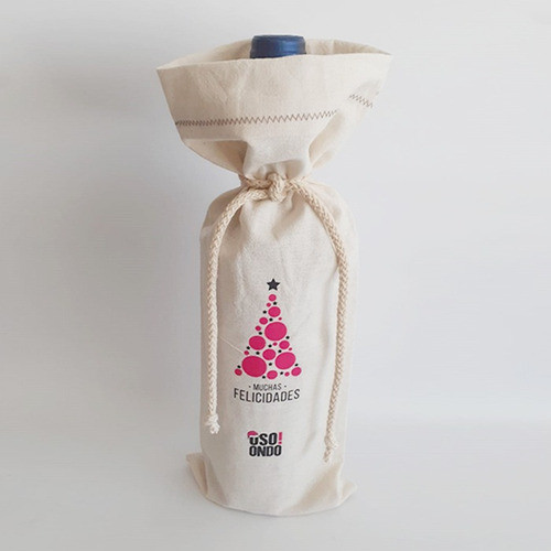 5 Bolsas Lienzo Vinos, Personalizado Logo Regalo Empresarial 1