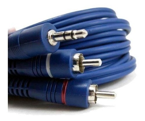 Cable Auxiliar De Audio Miniplug 3,5 A 2 Rca 6m Alta Calidad 0