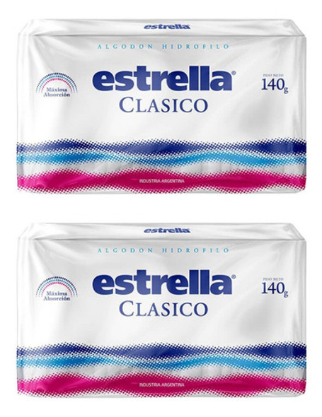 Algodón Estrella Clásico 140g Pack X2 Unidades 0
