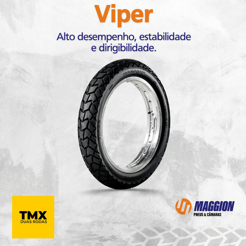 Par Pneu Moto Maggion 120/90-17 (t) E 90/90-21 (d) C/c Viper 1