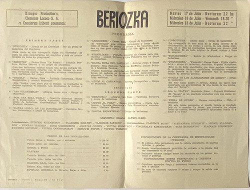 Beriozka, Programa Danza, Teatro Solís , Cfz2 1