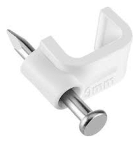 Grampita Chata Nº8 Blanca Bolsa X 750 Unidades Fijaciones Py 0