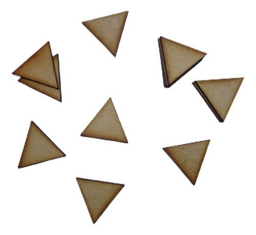 Triángulos Fibrofacil 3cm Mdf 100u 0