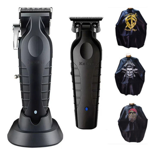 Kit 2 Maquinas Cortar Cabelo Barba Acabamento Barba Cabelo 0