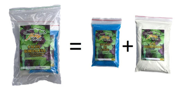 Calda Bordalesa Cobre + Cal 10kits P/ 1l Cada Ação Fungicida 1