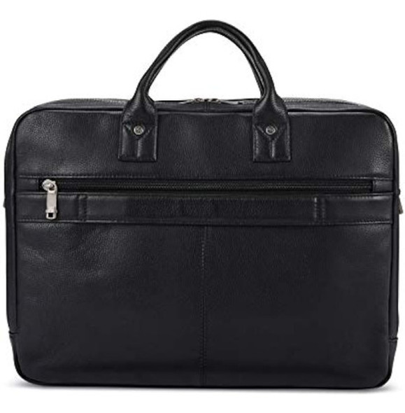 Maletín Samsonite Classic Leather Toploader, Negro, Talla Ún 1