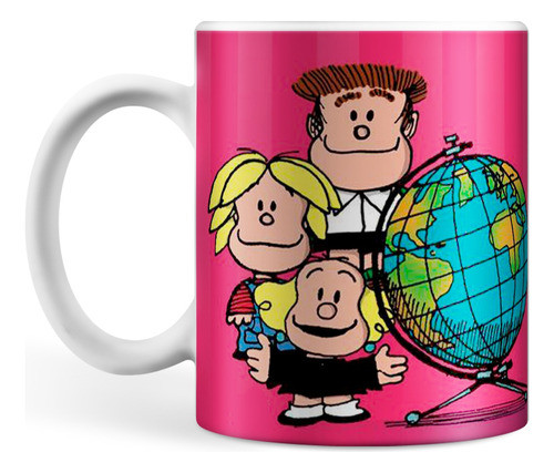 Taza Plastico Irrompible Mafalda Y Amigos 0