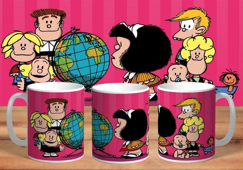 Taza Plastico Irrompible Mafalda Y Amigos 1