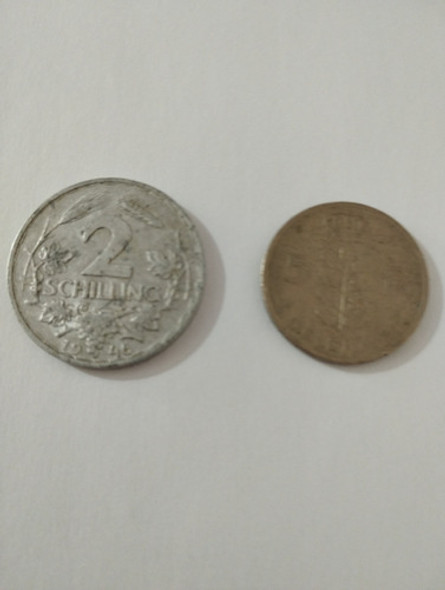Monedas Antiguas Bélgica Y Australia  2 Monedas 0