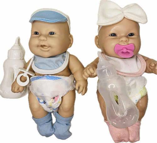 Bebés Bebotes Mellis Reales Tiny Y Tony + Accesorios + Media 1