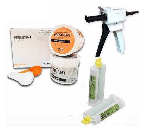 Material De Impresión President 2cartuchos+dispenser+putty 0