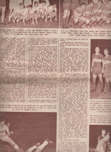 Revista * Asi * Boca Vs Selc Hungria, Bonavena , Palito 1967 1