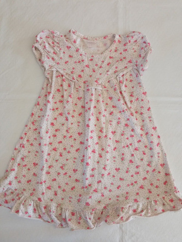 Vestido De Algodón De Beba Floreado 24 Meses 1