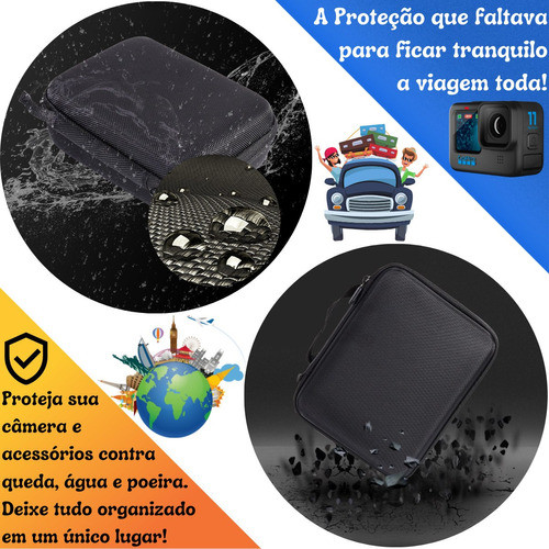 Case Maleta Transporte Proteção Pequena P Gopro Sjcam Xiaomi 1