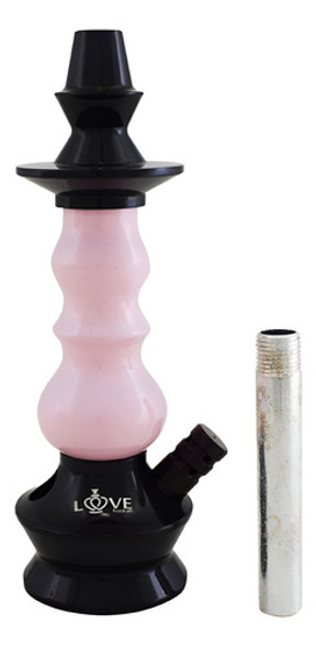 Stem Love Hookah Pequeno - Metal Preto - Madeira Rose 0 Stem Love Hookah Pequeno - Metal Preto - Madeira Rose 0