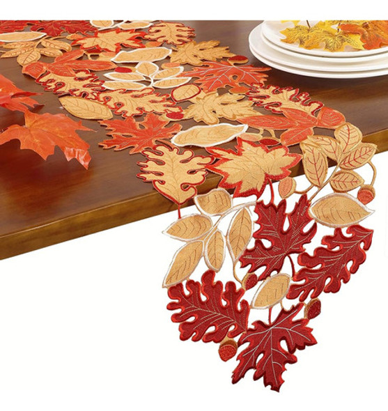 Granddeco Harvest Fall Table Runner 13  X35 , Applique Cutwo 1 Granddeco Harvest Fall Table Runner 13  X35 , Applique Cutwo 1