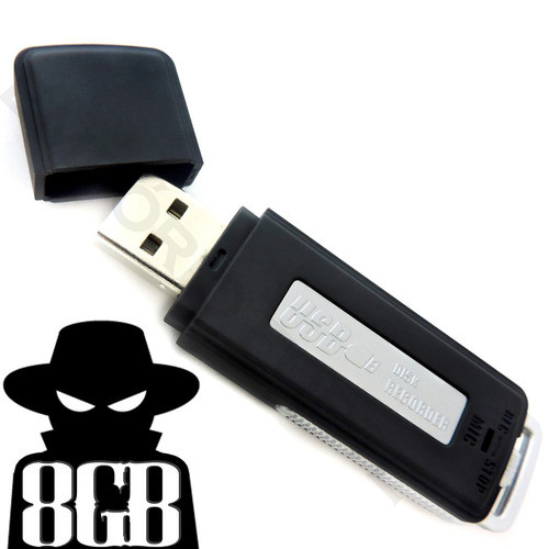 Gravador De Voz Discreto Portátil Grava Som Pendrive Ba1 0