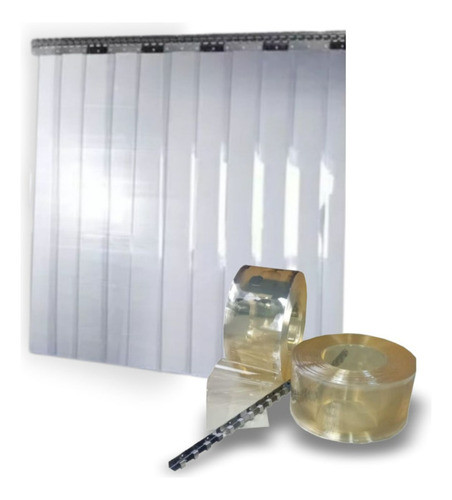 Cortina Frigorífica Polar L 1.00x2.20 Alt C/trilho + 5 Tiras 0