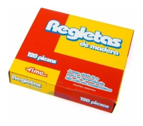 Regletas De Madera X 120 Pzas. Matematica Didactico - 12345 0