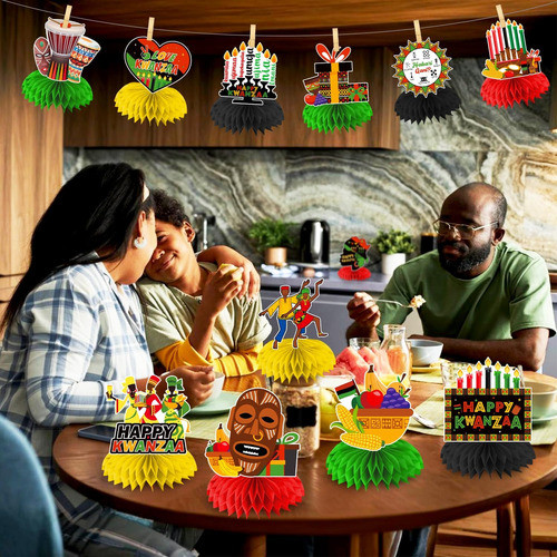 Decoraciones Para Mesa De 12 Piezas Para Celebrar Kwanzaa 1