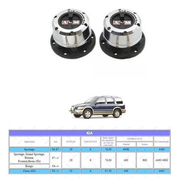 Cubo Rueda Libre Kia Sportage E Bongo 26 Estrias Mod 460 1
