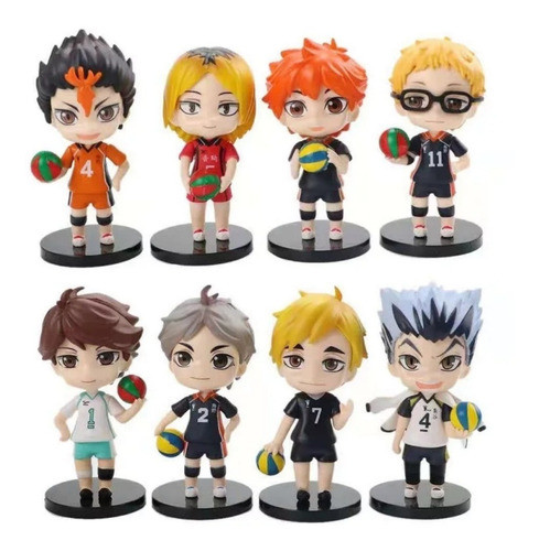 Figuras Haikyuu X 8 Unidades Importadas Articuladas 0