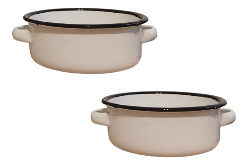 Set 2 Cazuelas Enlozadas 500 Ml 0