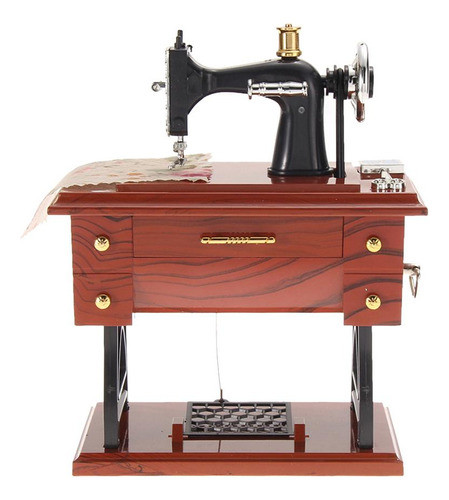 Máquina De Costura Vintage, Caixa De Música Retrô Para Lembr 0