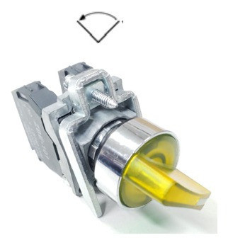 Selector Iluminado (led 24vdc) Amarillo 2 Posiciones  2no 0