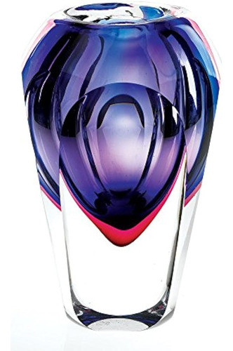 Badash Essence Jarrón De Vidrio Artístico Estilo Murano - 9 0