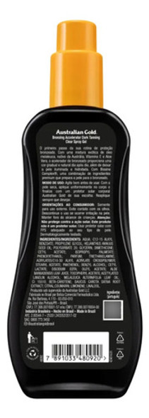 Australian Gold Bronzing Accelerator - Bronzeador Spray Gel 1