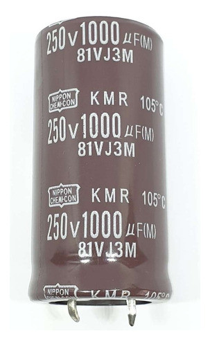 Capacitor Electrolitico Blindado 1000uf 250v 25x50mm 105°c 1