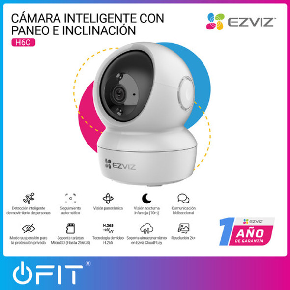 Camara De Seguridad Wifi 2k+ Domo 360 Ezviz + Memoria 64gb 1