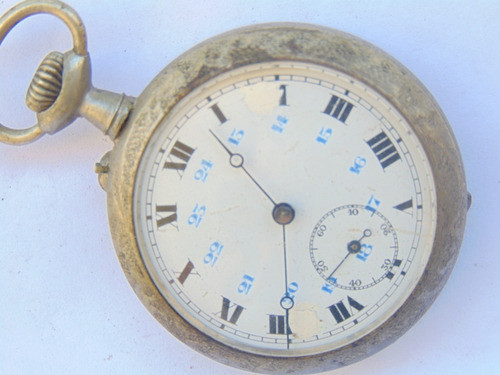 Relogio Bolso Restaurar Hunter Swiss Anos1900 Relevos Unico 1