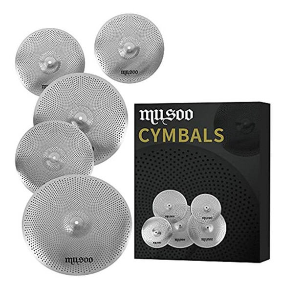 Musoo Low Volume Cymbal 60%-70% 14/16/18/20?quiet Cymbals Se 0