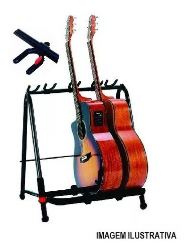 Suporte Chão 3 Instrumentos + 2 Apoios E Separadores Torelli 0