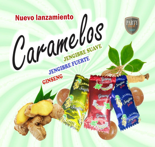 Caramelos Duros Jengibre Suaves 1kg Party Beck Argendiet Dw 1