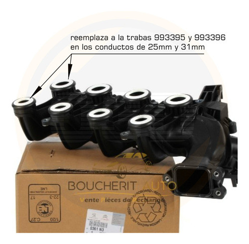 Kit Trabas Oring Admision 1.6 Hdi Tdci Peugeot Citroen Ford 1