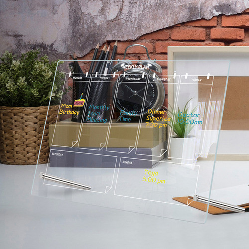 Placa De Redação De Planos Semanais Para Uso Doméstico 1