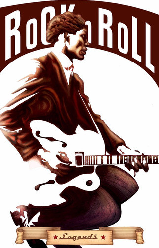 Stencil Chuck Berry Plantilla De 35x50cm Y Personalizados 1