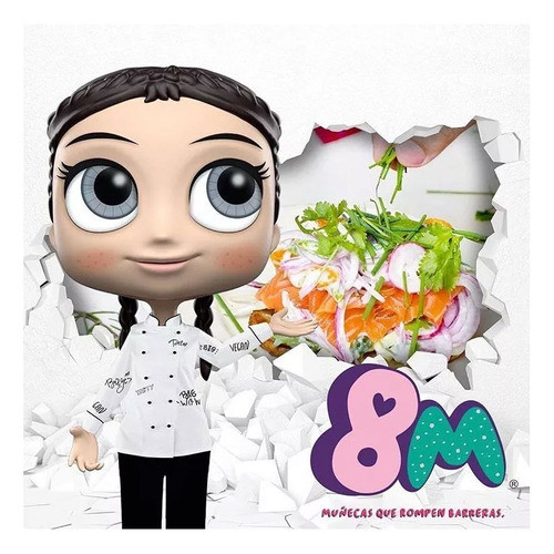 Muñecas 8m  - Chef - Muñecas Que Rompen Barreras - Vaj 1