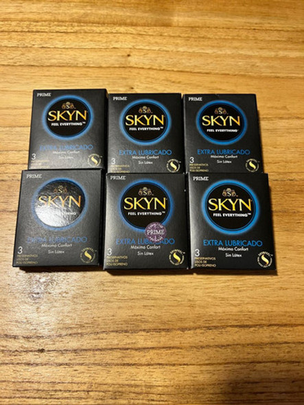Prime Skin Extra Lubricado 6 Cajas De 3 Unidades 1